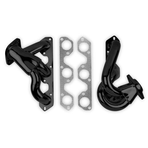 PartzBiz CM: 92004FLT-Flowtech Shorty Headers - Black Painted