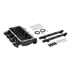 PartzBiz CM 300-711BK - Holley Lo-Ram ฐานท่อร่วมและรางเชื้อเพลิงแบบฉีดพอร์ต - GM Gen V LT PartzBiz CM 300-711BK - Holley Lo-Ram ฐานท่อร่วมและรางเชื้อเพลิงแบบฉีดพอร์ต - GM Gen V LT