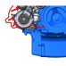 PartzBiz CM: 20-224BK-Holley Alternator Relocation Kit (150amp Alternator w/bracket kit) - Black Finish - LT4 Wet Sump