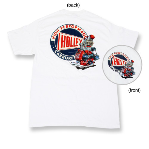 PartzBiz CM: 10012-SMHOL-เสื้อยืดย้อนยุค Holley Flathead PartzBiz CM: 10012-SMHOL-เสื้อยืดย้อนยุค Holley Flathead