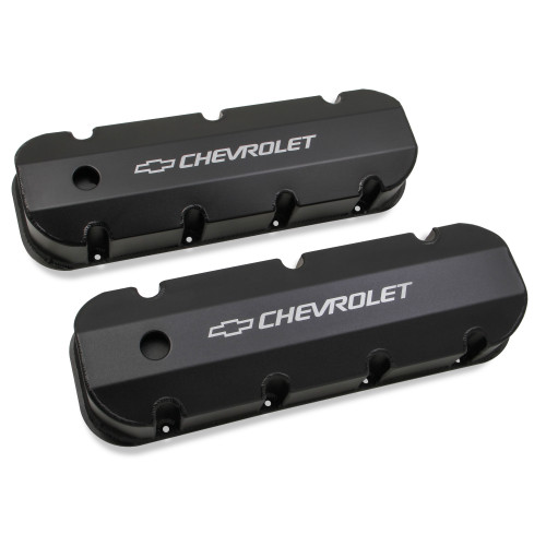 PartzBiz CM: 241-281-Holley GM Licensed Valve Cover - Track Series - BBC - Fabricated Aluminum - Short Bolt - Black PartzBiz CM: 241-281-Holley GM Licensed Valve Cover - Track Series - BBC - Fabricated Aluminum - Short Bolt - Black