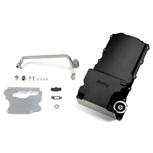 PartzBiz CM: 302-1BK-Holley GM LS Swap Oil Pan - Black PartzBiz CM: 302-1BK-Holley GM LS Swap Oil Pan - Black