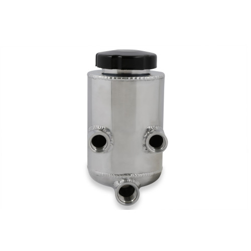 PartzBiz CM: 198-211-Holley Power Steering Remote Reservoir - Polished Aluminum