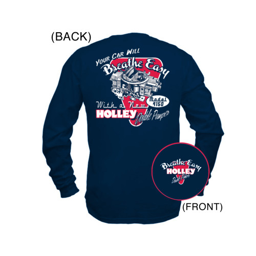 PartzBiz CM: 10015-LGHOL-Holley Retro Double Pumper Long Sleeve T-Shirt PartzBiz CM: 10015-LGHOL-Holley Retro Double Pumper Long Sleeve T-Shirt
