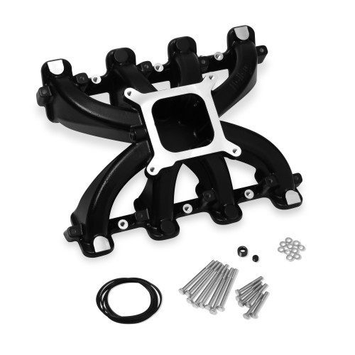 PartzBiz CM: 300-131BK-Holley Single Plane Carbureted Intake - GM LS3/L92 - Black PartzBiz CM: 300-131BK-Holley Single Plane Carbureted Intake - GM LS3/L92 - Black