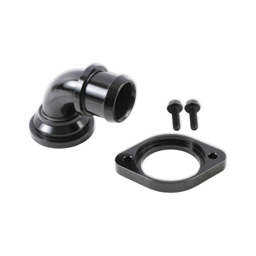 PartzBiz CM: 97-341-Holley Water Neck - Swivel 90 Degree Angle - Black PartzBiz CM: 97-341-Holley Water Neck - Swivel 90 Degree Angle - Black
