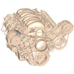 PartzBiz CM 20-133 - LS High-Mount A/C Accessory Drive Bracket - Passenger's Side A/C Bracket - works with R4 compressor