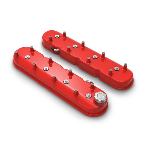 PartzBiz CM: 241-113-Tall LS Valve Covers - Gloss Red PartzBiz CM: 241-113-Tall LS Valve Covers - Gloss Red