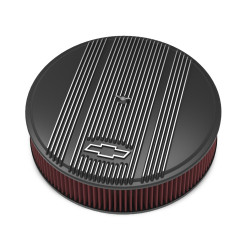 PartzBiz CM 120-172 - Vintage Series GM Licensed Air Cleaner - Satin Black Machined PartzBiz CM 120-172 - Vintage Series GM Licensed Air Cleaner - Satin Black Machined