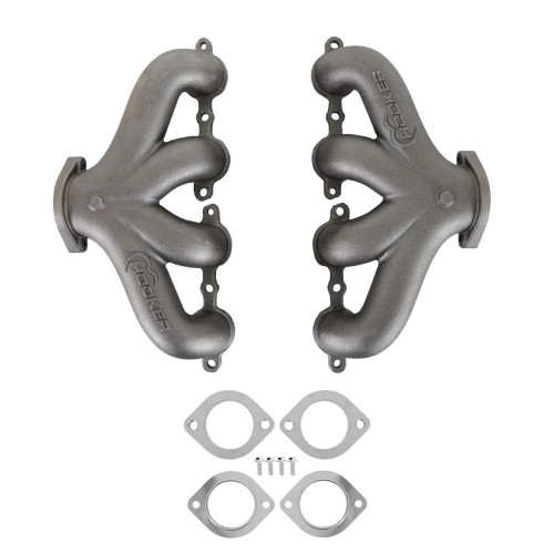 PartzBiz CM: 8504HKR-Hooker BlackHeart LS Swap Exhaust Manifolds - Center Dump - หล่อแบบธรรมชาติ PartzBiz CM: 8504HKR-Hooker BlackHeart LS Swap Exhaust Manifolds - Center Dump - หล่อแบบธรรมชาติ