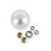 PartzBiz CM: 163502HST-Hurst Billet Shift Knob - 5-Speed Pattern - Silver