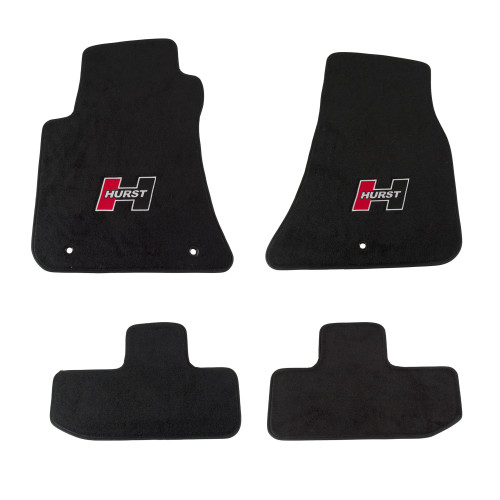 PartzBiz CM: 6370010-Hurst Elite Series Logo Floor Mat Set
