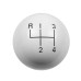 PartzBiz CM: 1637626-Hurst Shift Knob - 4-Speed Pattern - White