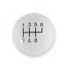 PartzBiz CM: 1630040-Hurst Shift Knob - 6 Speed - White PartzBiz CM: 1630040-Hurst Shift Knob - 6 Speed - White