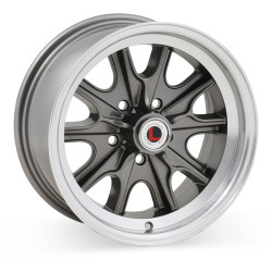 PartzBiz CM LW90-50754B - Legendary Wheels HB45 - 15 x 7 in. - 5 x 4.5 - 4.25 BS - Charcoal/Machined PartzBiz CM LW90-50754B - Legendary Wheels HB45 - 15 x 7 in. - 5 x 4.5 - 4.25 BS - Charcoal/Machined