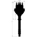 PartzBiz CM: 83603-Black Chevy V8 w/Internal Module Distributor