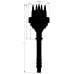 PartzBiz CM: 83607-Chevy V8 Marine Ready-to-Run Distributor- Black PartzBiz CM: 83607-Chevy V8 Marine Ready-to-Run Distributor- Black