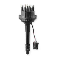 PartzBiz CM 23763 - MSD Black, Chevy Tall Deck Dual Sync Distributor