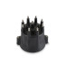 PartzBiz CM: 84333-MSD Distributor Cap - V8 - HEI Terminals - Black - Spark Plug Wire Retainer