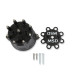 PartzBiz CM: 84333-MSD Distributor Cap - V8 - HEI Terminals - Black - Spark Plug Wire Retainer