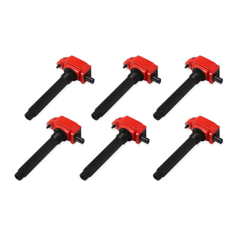 PartzBiz CM: 82736-คอยล์จุดระเบิด MSD - Blaster - Chrysler V6 - สีแดง - แพ็ค 6 ชิ้น PartzBiz CM: 82736-คอยล์จุดระเบิด MSD - Blaster - Chrysler V6 - สีแดง - แพ็ค 6 ชิ้น
