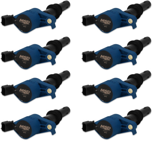 PartzBiz CM: 824385-MSD Ignition Coil - Blaster - Ford 3-Valve V8 - Blue - 8-Pack PartzBiz CM: 824385-MSD Ignition Coil - Blaster - Ford 3-Valve V8 - Blue - 8-Pack