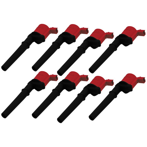 PartzBiz CM: 82448-MSD Ignition Coil - Blaster - Ford 4-Valve V8 - Red - 8-pack