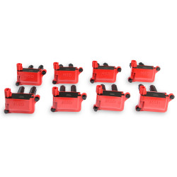 PartzBiz CM 82558 - คอยล์จุดระเบิด MSD - Blaster - HEMI - สีแดง - 8-Pack