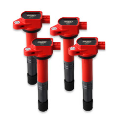PartzBiz CM 82194 - คอยล์จุดระเบิด MSD - Blaster Series - Honda/Acura 2.4L - สีแดง - 4-Pack