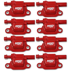 PartzBiz CM 82668 - MSD Ignition Coil - GM Gen V Blaster Series - Gen V Direct Injected Engine - Red - 8-Pack - Square PartzBiz CM 82668 - MSD Ignition Coil - GM Gen V Blaster Series - Gen V Direct Injected Engine - Red - 8-Pack - Square