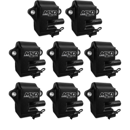 PartzBiz CM: 828583-คอยล์จุดระเบิด MSD - Pro Power Series - เครื่องยนต์ GM LS1/LS6 - สีดำ - 8 แพ็ค PartzBiz CM: 828583-คอยล์จุดระเบิด MSD - Pro Power Series - เครื่องยนต์ GM LS1/LS6 - สีดำ - 8 แพ็ค