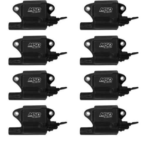 PartzBiz CM: 828783-คอยล์จุดระเบิด MSD - Pro Power Series - เครื่องยนต์ GM LS2/LS7 - สีดำ - 8 แพ็ค PartzBiz CM: 828783-คอยล์จุดระเบิด MSD - Pro Power Series - เครื่องยนต์ GM LS2/LS7 - สีดำ - 8 แพ็ค