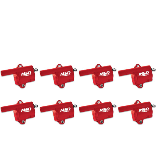 PartzBiz CM: 82868-MSD Ignition Coil - Pro Power Series - GM LS Truck Style - Red - 8-Pack PartzBiz CM: 82868-MSD Ignition Coil - Pro Power Series - GM LS Truck Style - Red - 8-Pack