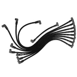 PartzBiz CM 31351 - Sleeved Spark Plug Wires for SBC over valve cover, HEI PartzBiz CM 31351 - Sleeved Spark Plug Wires for SBC over valve cover, HEI