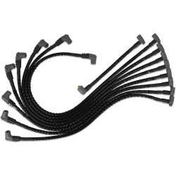 PartzBiz CM 35591 - Sleeved Spark Plug Wires for SBC under exhaust, HEI PartzBiz CM 35591 - Sleeved Spark Plug Wires for SBC under exhaust, HEI