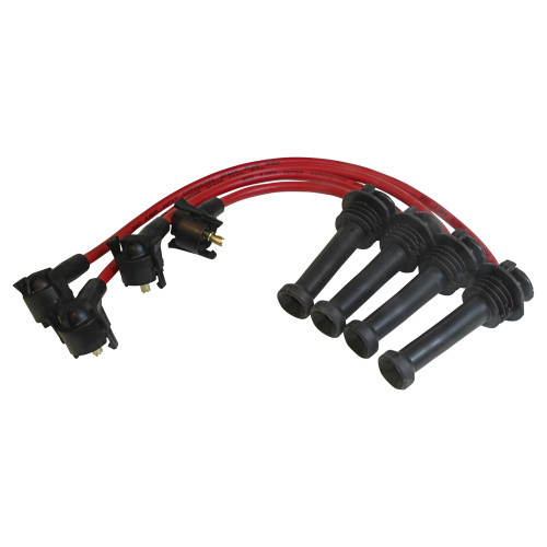 PartzBiz CM: 32939-Super Conductor Spark Plug Wire Set, ’98-’01 Ford ZX-2, 2.0L, 4 cyl