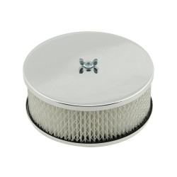 PartzBiz CM 1485 - Mr. Gasket Air Cleaner - 6-1/2 Inch Diameter, 2-7/16 Inch Tall - Chrome PartzBiz CM 1485 - Mr. Gasket Air Cleaner - 6-1/2 Inch Diameter, 2-7/16 Inch Tall - Chrome