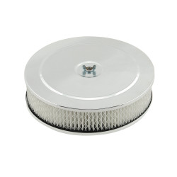 PartzBiz CM 1487 - Mr. Gasket Air Cleaner - 9 Inch Diameter x 2-3/4 Inch Tall - Chrome PartzBiz CM 1487 - Mr. Gasket Air Cleaner - 9 Inch Diameter x 2-3/4 Inch Tall - Chrome