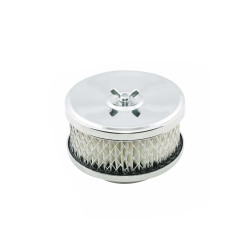 PartzBiz CM 4354 - Mr. Gasket Air Cleaner - Deep Dish - 4 Inch x 2 Inch - Chrome PartzBiz CM 4354 - Mr. Gasket Air Cleaner - Deep Dish - 4 Inch x 2 Inch - Chrome
