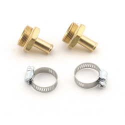 PartzBiz CM 1543 - Mr. Gasket Carburetor Inlet Fittings - 7/8-20 Male To 3/8 Inch Hose Barb - Brass PartzBiz CM 1543 - Mr. Gasket Carburetor Inlet Fittings - 7/8-20 Male To 3/8 Inch Hose Barb - Brass