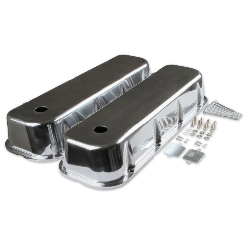 PartzBiz CM: 6858G-Mr. Gasket Cast Aluminum Tall Valve Covers - Polished