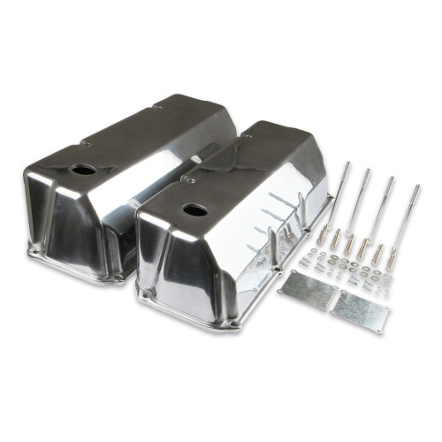 PartzBiz CM: 6890G-Mr. Gasket Cast Aluminum Tall Valve Covers - Polished