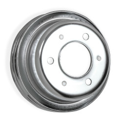 PartzBiz CM 8830MRG - Mr. Gasket Chrome Crankshaft Pulley - Double Groove PartzBiz CM 8830MRG - Mr. Gasket Chrome Crankshaft Pulley - Double Groove