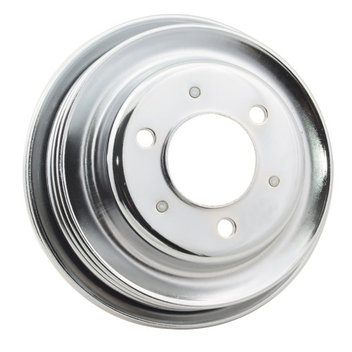 PartzBiz CM: 4961G-Mr. Gasket Chrome Crankshaft Pulley - Triple Groove