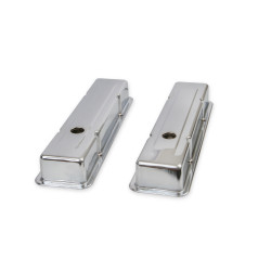 PartzBiz CM 9800 - Mr. Gasket Chrome Valve Covers - Dual Cap Holes PartzBiz CM 9800 - Mr. Gasket Chrome Valve Covers - Dual Cap Holes