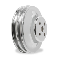 PartzBiz CM 8831 - Mr. Gasket Chrome Water Pump Pulley - Double Groove PartzBiz CM 8831 - Mr. Gasket Chrome Water Pump Pulley - Double Groove