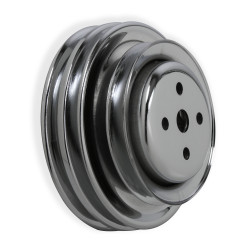 PartzBiz CM 8829 - Mr. Gasket Chrome Water Pump Pulley - Triple Groove PartzBiz CM 8829 - Mr. Gasket Chrome Water Pump Pulley - Triple Groove