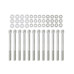 PartzBiz CM: 6843G-Mr. Gasket ฝาครอบวาล์วอะลูมิเนียมประดิษฐ์ - สีเงิน PartzBiz CM: 6843G-Mr. Gasket ฝาครอบวาล์วอะลูมิเนียมประดิษฐ์ - สีเงิน