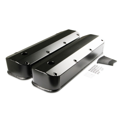 PartzBiz CM: 6880BG-Mr. Gasket Fabricated Aluminum Valve Covers - Black Finish PartzBiz CM: 6880BG-Mr. Gasket Fabricated Aluminum Valve Covers - Black Finish