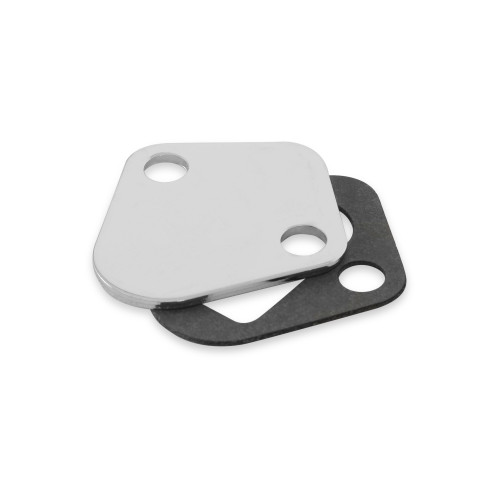 PartzBiz CM: 1516-Mr. Gasket Fuel Pump Block Off Plate - Chrome PartzBiz CM: 1516-Mr. Gasket Fuel Pump Block Off Plate - Chrome